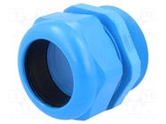 Cable gland; with long thread; M63; 1.5; IP68; polyamide; blue HUMMEL