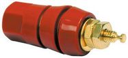BINDING POST, 30A, #8-32, STUD, RED