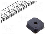 Sound transducer: electromagnetic signaller; SMD; 2700Hz; 90mA 