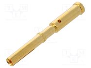 Contact; female; gold-plated; 0.75mm2; crimped; for cable HARTING