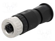 Connector: M12; plug; PIN: 4; female; A code-DeviceNet / CANopen HARTING