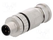 Connector: M12; plug; PIN: 4; male; A code-DeviceNet / CANopen HARTING