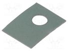 Heat transfer pad: silicone; SOT32; 0.45K/W; L: 11mm; W: 8mm; 6.5kV FISCHER ELEKTRONIK