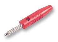 BANANA PLUG, 16A, SCREW, RED