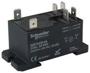 POWER RELAY, 24VAC, 30A, DPDT, PANEL