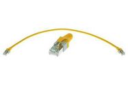 PATCH CORD, RJ45 PLUG, CAT5E, 200MM, YEL