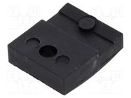 Clamping part for transistors; TO218; black FISCHER ELEKTRONIK