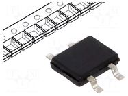 Bridge rectifier: single-phase; 800V; If: 0.5A; Ifsm: 32A; SMT DIOTEC SEMICONDUCTOR