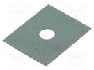 Heat transfer pad: silicone; TO126; 0.45K/W; L: 11mm; W: 9mm; 6.5kV FISCHER ELEKTRONIK
