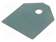 Heat transfer pad: silicone; TOP3; 0.4K/W; L: 20.5mm; W: 17.5mm FISCHER ELEKTRONIK