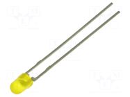 LED; yellow; 3mm; 2.5÷10.5mcd; 30°; Front: convex; 2.4÷3VDC VISHAY