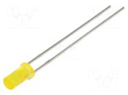 LED; yellow; 3mm; 10÷15mcd; 125°; Front: flat; 1.6÷2.8VDC LUCKYLIGHT