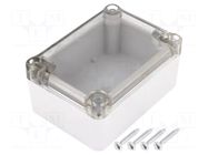 Enclosure: multipurpose; X: 64mm; Y: 88mm; Z: 42mm; ABS; grey; gasket KRADEX