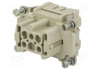 Connector: HDC; contact insert; female; Han® Ex; PIN: 6; 6+PE; 16A HARTING