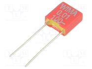 Capacitor: polyester; 10nF; 63VAC; 100VDC; 5mm; ±5%; 3x7.5x7.2mm WIMA