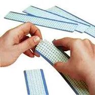 WIRE MARKER CARD, 6.4MM W, B, BLK/WHT, PK5