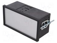 Enclosure: panel; X: 144mm; Y: 72mm; Z: 64mm; black; Uninorm BOPLA