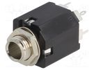 Socket; Jack 6,3mm; female; stereo,with double switch; ways: 5 AMPHENOL
