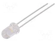 LED; white warm; 5mm; 14000÷20000mcd; 15°; Front: convex LUCKYLIGHT