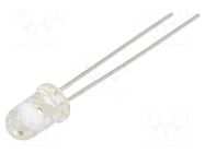 LED; white cold; 5mm; 13000÷16000mcd; 20°; Front: convex LUCKYLIGHT