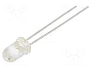 LED; white cold; 5mm; 13000÷16000mcd; 20°; Front: convex LUCKYLIGHT