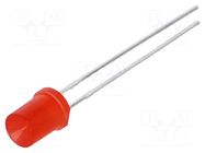 LED; red; 5mm; 20÷50mcd; 140°; Front: recessed; 1.6÷2.5VDC LUCKYLIGHT