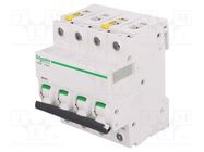 Circuit breaker; 400VAC; Inom: 63A; Poles: 4; Charact: D; 6kA; IP20 SCHNEIDER ELECTRIC