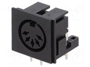 Connector: DIN; socket; female; PIN: 5; Layout: 180°; angled 90° LUMBERG