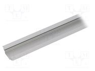 Profiles for LED modules; natural; L: 2m; TRIO10; aluminium; 45° TOPMET