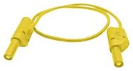 YELLOW PVC, SHROUDED STAC BANANA PLUGS
