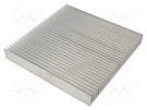 Heatsink: moulded; grilled; natural; L: 200mm; W: 200mm; H: 25mm; raw STONECOLD
