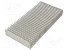 Heatsink: moulded; grilled; natural; L: 100mm; W: 200mm; H: 25mm; raw STONECOLD
