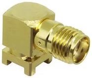 RF COAX CONN, SMA R/A JACK, 50 OHM/18GHZ