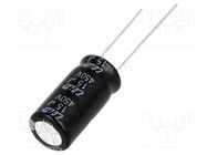 Capacitor: electrolytic; THT; 15uF; 450VDC; Ø10x60mm; ±20% Elite