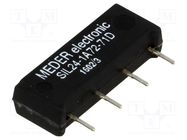 Relay: reed switch; SPST-NO; Ucoil: 24VDC; 1.25A; max.200VDC; 290mW MEDER