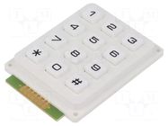 Keypad: plastic; No.of butt: 12; none; plastic; 200mΩ; 1N; 20mA ACCORD