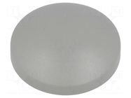 Button; round; grey; plastic MEC