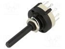 Switch: rotary; Pos: 6; 0.3A/125VAC; 1A/30VDC; Poles number: 2; 30° CANAL ELECTRONIC