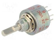 Switch: rotary; Pos: 10; 0.25A/125VAC; 0.25A/28VDC; Poles number: 1 C&K