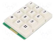 Keypad: plastic; No.of butt: 12; none; plastic; 200mΩ; 1N; 20mA ACCORD