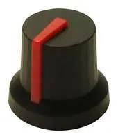 KNOB, D SHAFT, 16.2MM, RED