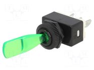 Switch: toggle; Pos: 2; SPST; ON-OFF; 6A/12VDC; Leads: connectors DONAU ELEKTRONIK