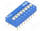 Switch: DIP-SWITCH; Poles number: 8; ON-OFF; 0.025A/24VDC; Pos: 2 ECE