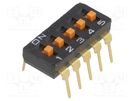 Switch: DIP-SWITCH; Poles number: 5; ON-OFF; 0.025A/24VDC; Pos: 2 OMRON Electronic Components