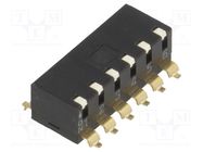 Switch: DIP-SWITCH; Poles number: 6; ON-OFF; 0.025A/24VDC; Pos: 2 OMRON Electronic Components