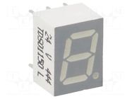 Display: LED; 7-segment; 7mm; 0.28"; No.char: 1; orange-red; anode VISHAY