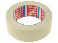 Tape: masking; W: 38mm; L: 50m; Thk: 0.125mm; 10%; natural caoutchouc TESA