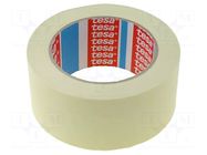 Tape: masking; W: 50mm; L: 50m; Thk: 0.125mm; 10%; natural caoutchouc TESA