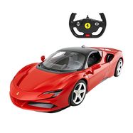 RASTAR R/C 1:14 Ferrari SF90 Stradale remote control car (red), RASTAR
