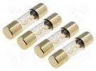Fuse: fuse; glass; 40A; Conductor: gold; gold-plated; 4pcs. ACV